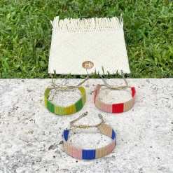 Nina Bracelet - Blue And Nude