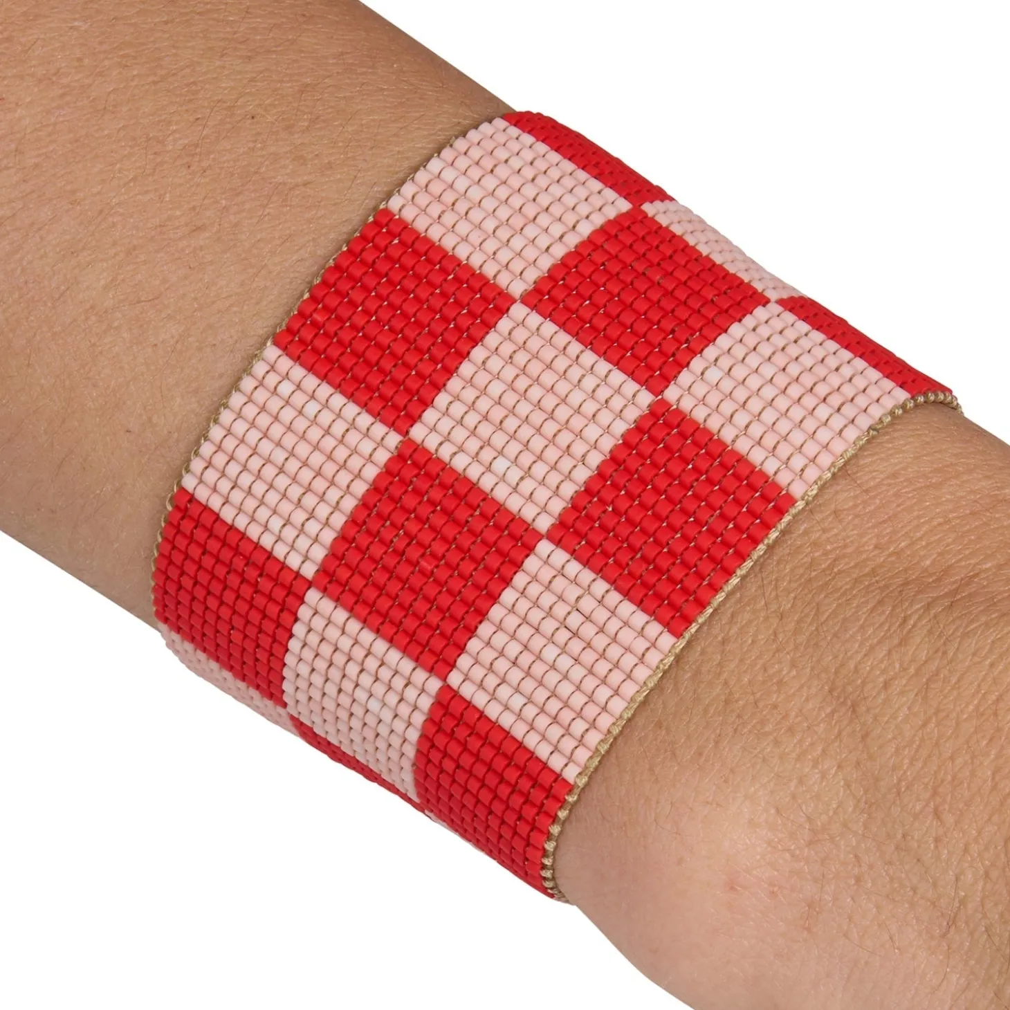 Rumi Bracelet - Nude, Red
